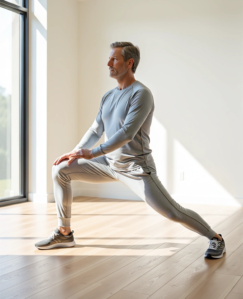 Mann bei sanfter körperlicher Aktivität